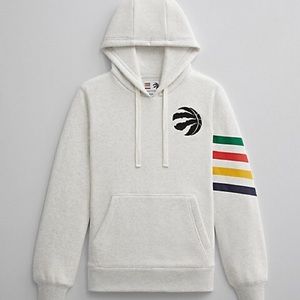 HBC white raptors sweater